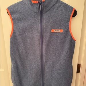 Columbia Women’s Fleece Vest in Blue with Orange Accents